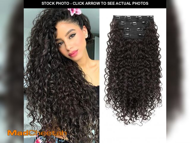 Lot 74-12304970 - Clip in Hair Extensions, FLUFYMOOZ 4PC 100Ã¯Â¼â¦ Pure Protein Silk Hair Extensions Long Soft Natura...