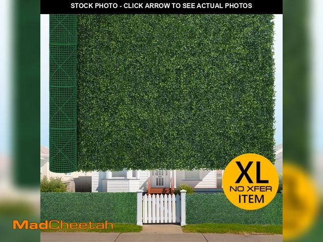 Lot 74-13791284 - Artificial Boxwood Roll, 71x144 in(72 sqft) UV-Anti Faux Ivy Hedge Grass Wall Panels for Patio and B...