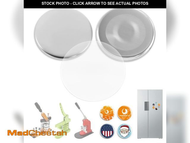 Lot 74-14378401 - BEAMNOVA 100 Sets 58mm / 2.28 in (Approx. 2-1/4 inch) Button Magnet Supplies for Button Maker Machin...