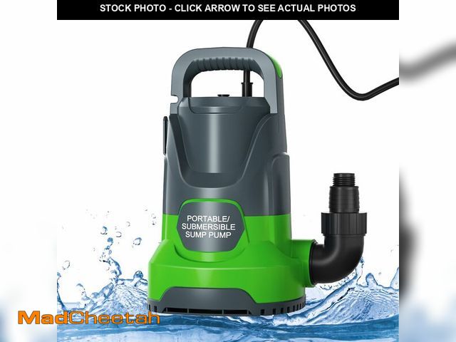 Lot 74-14271004 - PANRANO Sump Pump Submersible 1HP 3700GPH Utility Water Pump Portable Transfer Electric Water Sump P...