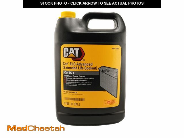 Lot 74-14082634 - CAT 542-6490 (5426490) Extended Life Coolant Advanced 50/50 Premix (1 Gallon Jug) Contains Bittering...
