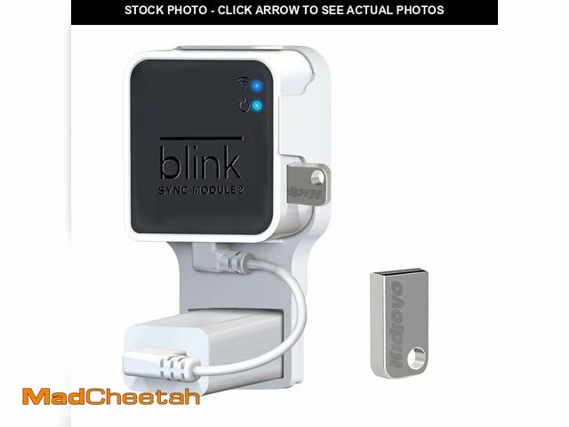 Lot 74-12697322 - 256GB Blink USB Flash Drive &amp; Wall Mount for Blink Sync Module 2 with Short Cable Ã¢â¬â Declu...