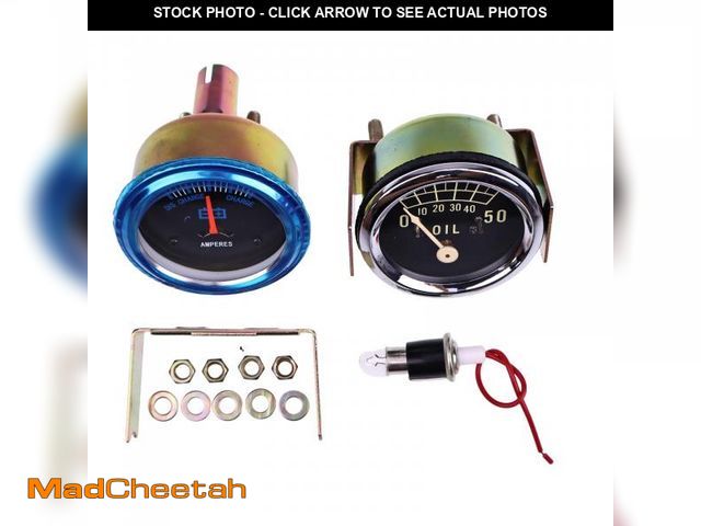 Lot 74-12308084 - IEQFUE 9N9273A A0NN10670A 61063 61162 Oil Pressure Ammeter Gauge Set Compatible with Ford Tractors 9...