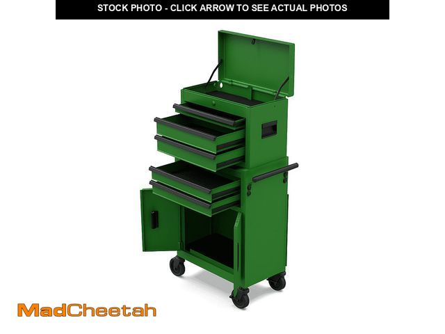 Lot 74-13815414 - Hyper Tough 20-Inch Heavy Duty Steel Tool Chest, 300 lbs Capacity, Green - UNUSED