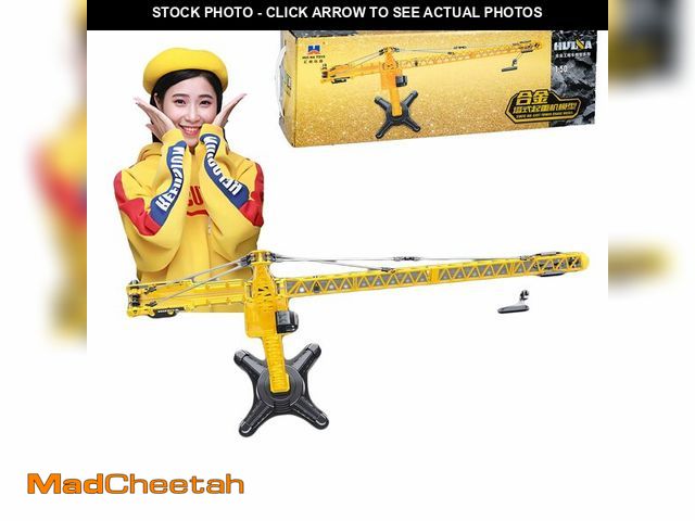 Lot 74-12866843 - DDLONGDD Construction Toy All-Metal Tower Crane Model Die Cast 1:50 Scale - Highly Detailed, Perfect...