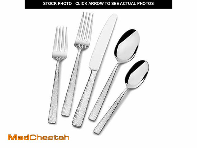 Lot 74-12963107 - Mikasa, Oliver Gleam Flatware Service for 12, 65 Piece Set, 18/10 Stainless Steel, Silverware Set wi...