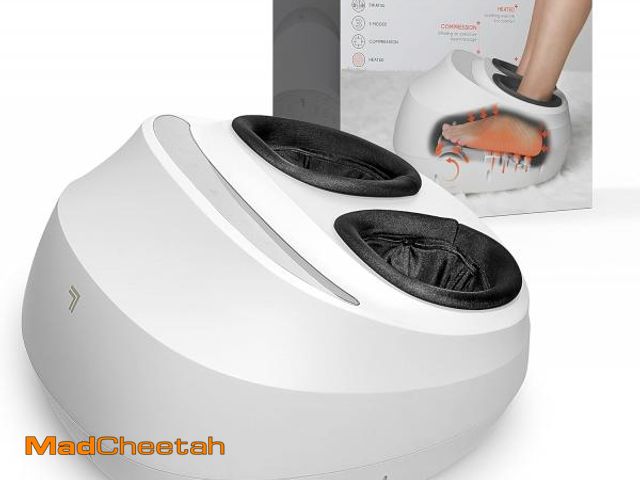 Lot 74-12400111 - Sharper Image Shiatsu Foot Massager: Soothing Heat &amp; Compression, Pain Relief &amp; Circulation,...
