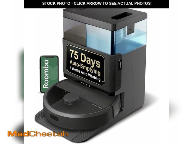 Lot 74-13581743 - iRobot Roomba Plus 405 (G185) Combo Robot Vacuum &amp; Mop with AutoWash Dock - Spinning Mop Pads, S...