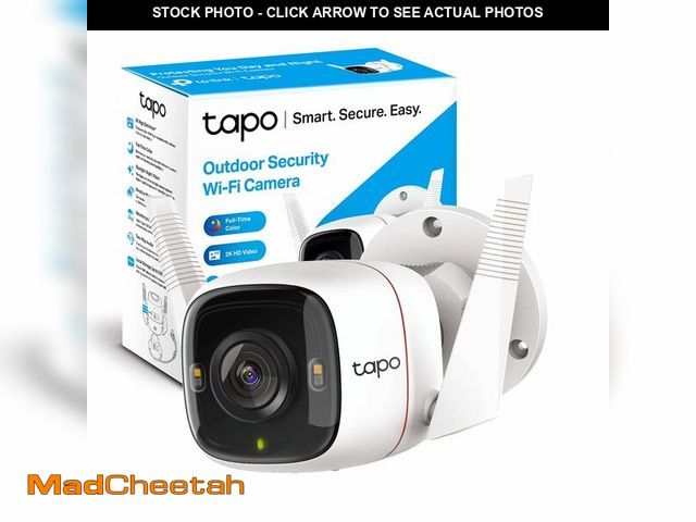 Lot 74-13720314 - Tapo 2K+ Outdoor Wired Security Camera - Person/Vehicle/Motion Detection, 24/7 Recording, Starlight ...