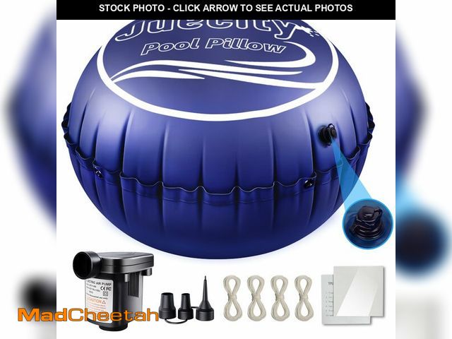 Lot 74-12976645 - Pool Pillows for Above Ground Pools Ã¢â¬â Roun 8x8 FT with Pump &amp; Rope &amp; Patch, Air Pillo...