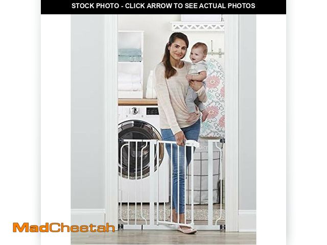 Lot 74-12544330 - Regalo 38.5-Inch Extra Wide Baby Gate - Pressure Mount Baby and Pet Safety Gate for Bottom of Stairs...