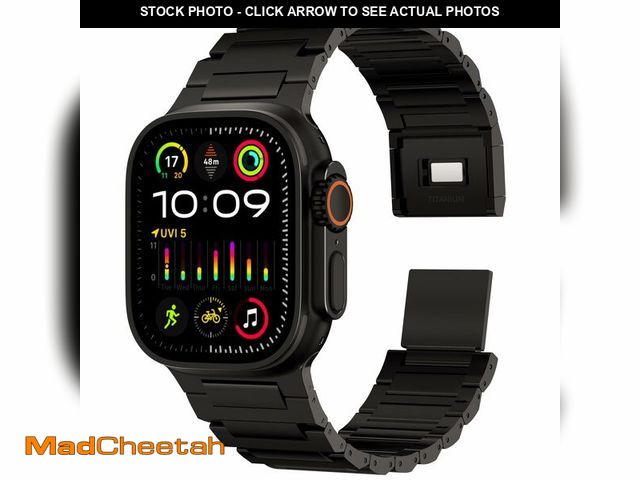 Lot 74-12708849 - ACESTAR Grade 4 Full Titanium Band Compatible with Apple Watch Ultra 3/2/1 49mm / Series 10 46mm, 24...