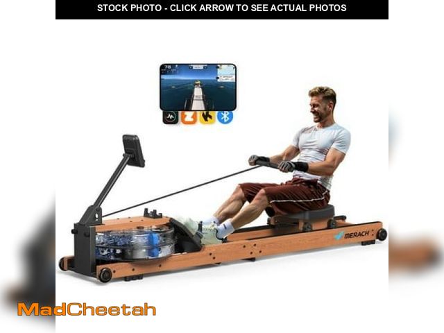 Lot 74-12108125 - MERACH Water Rowing Machines for Home  Foldable Row Machine with 400LBS Weight Capacity  Dedicated M...