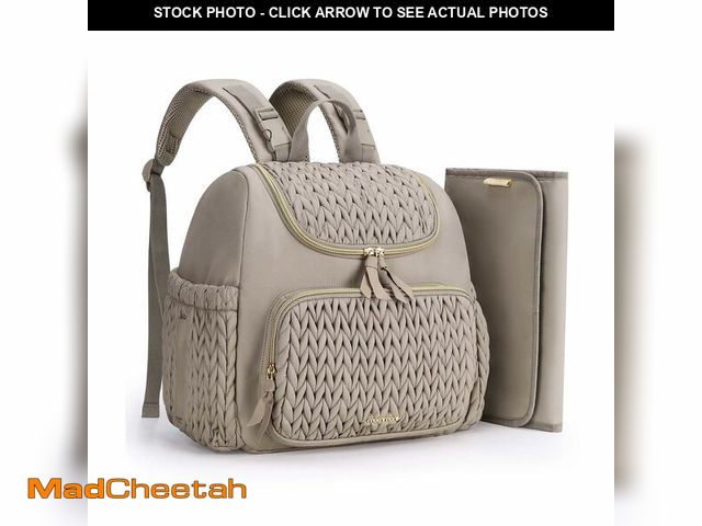 Lot 74-13963402 - mommore Diaper Bag Small Diaper Backpack Stylish Baby Backpacks Travel Mini Maternity Bags with Insu...