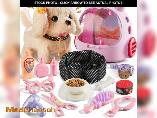 Lot 74-13576006 - Vanvimen 16 Pcs Robot Dog Toys for Girls, Toys for 3 4 5 6 7 8 Year Old Girls Kids Boys, Realistic R...