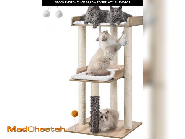 Lot 74-12167367 - FourFurPets 43.7" Cat Tree, Modern Cat Tree Tower, Cat Tower for Indoor Cats Large Adult, Cat Condo ...