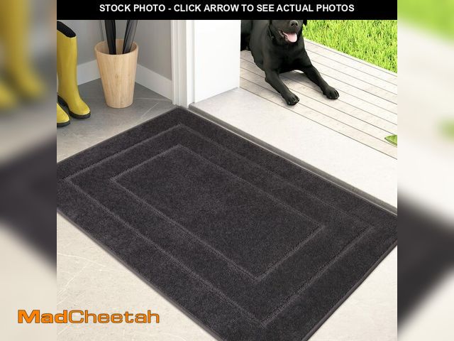 Lot 74-13547468 - PURRUGS Dirt Trapping Door Mat 24" x 35.5", Non-Slip/Skid Machine Washable Entryway Rug, Dog Doormat...