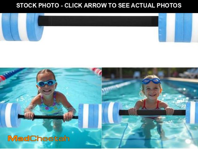 Lot 74-11910572 - Vinyl Etchings Aqua Pool Barbell for Water Fitness Exercise Equipment - Aquatic Swim Water Workout B...