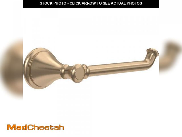 Lot 74-12365016 - Delta Cassidy Wall Mount Single Post Toilet Paper Holder Bath Hardware Accessory in Champagne Bronze...