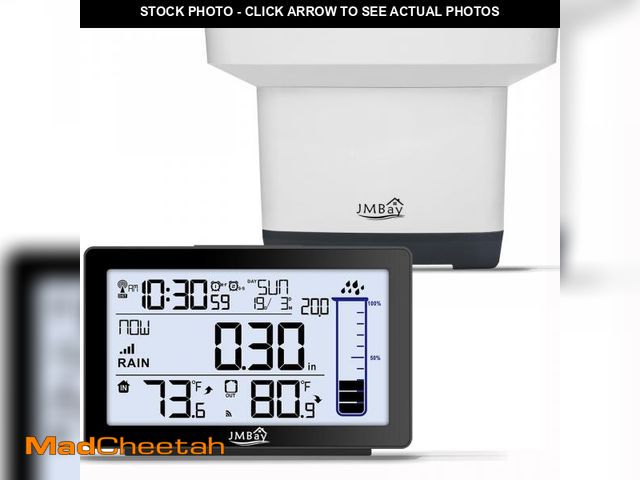Lot 74-12305595 - Digital Rain Gauge Outdoor with Thermometer, Self-Emptying Wireless Rain Gauges Outdoors Best Rated,...