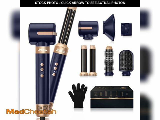 Lot 74-12460458 - UKLISS Hair Dryer Brush 7 in 1Ã¯Â¼Å110000 RPM Hot Air Brush Hair Styler for Curly Straight &amp; Tw...
