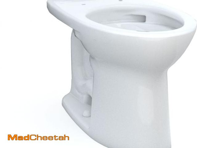 Lot 74-12106234 - TOTO Drake Elongated Universal Height TORNADO FLUSH Toilet Bowl with CEFIONTECT, Cotton White - C776...