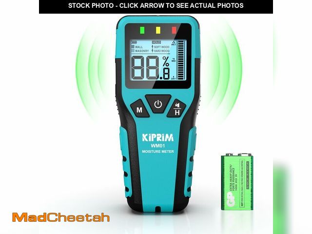 Lot 74-14428188 - Kiprim Pinless Moisture Meter Home Moisture Level Tester Damp Meter for Floor,Wood, Walls, Concrete ...