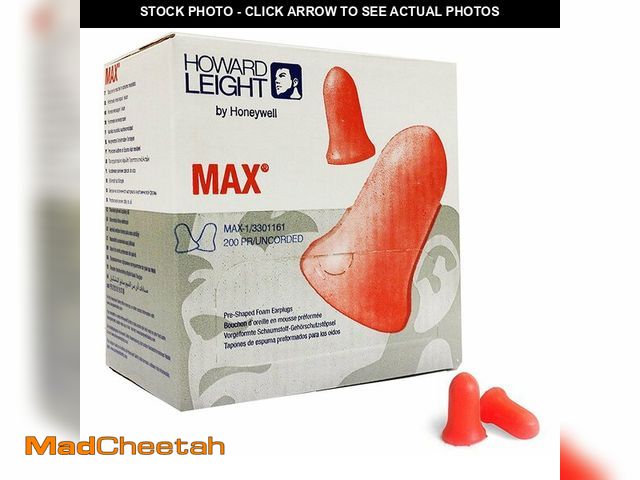 Lot 74-12716687 - RTSMAX1 - Sperian MAX Preshaped Ear Plugs, 200 Count (Pack of 1) - UNUSED