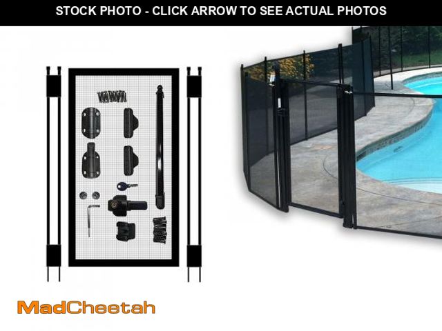 Lot 74-12494302 - Pool Fence DIY by Life Saver Self-Closing Gate Kit, Black (Pack of 1) - UNUSED