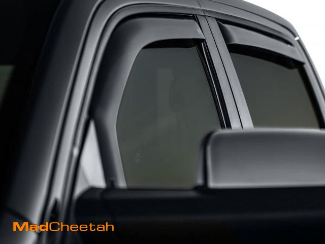 Lot 74-12137654 - EGR 572951 In-channel Window Visors Front and Rear Set, Dark Smoke Finsh, Compatible with Ram 1500 C...