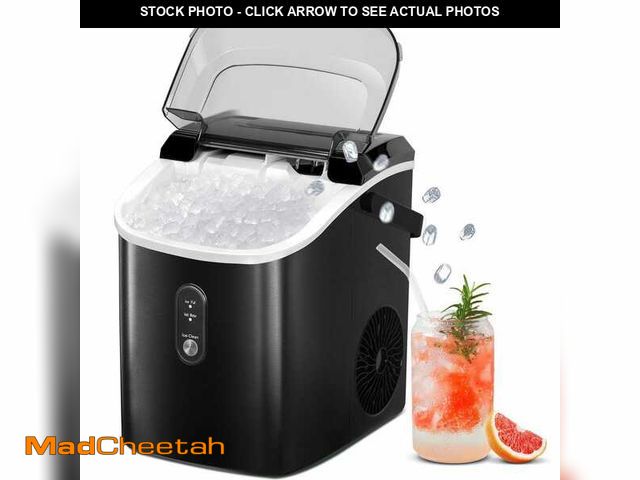 Lot 74-13001534 - COWSAR 8.66in. 33 lb. Nugget Countertop Portable Ice Maker with Soft Chewable Ice &amp; Self Clean i...