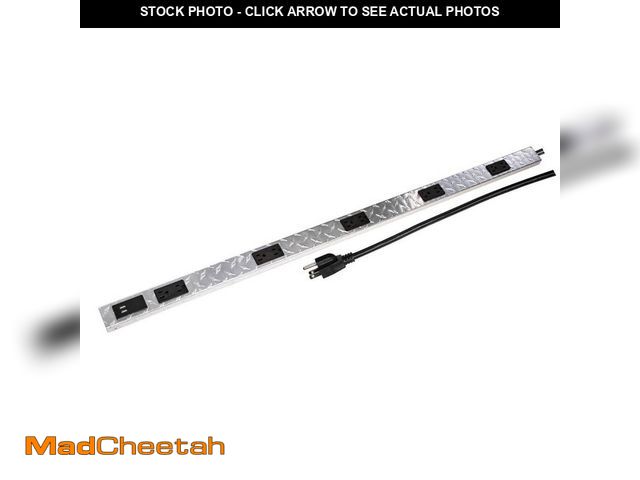 Lot 74-12803997 - Commercial Electric 10-Outlet 2 USB Heavy-Duty Power Strip with Circuit Breaker - UNUSED