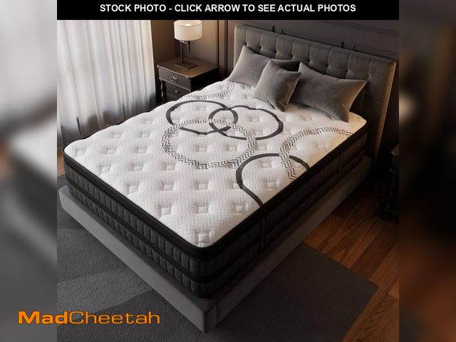 Lot 74-12402165 - GREOO King Size Mattress in a Box 14" Hybrid Cooling Gel Memory Foam with Individually Pocket Coils ...
