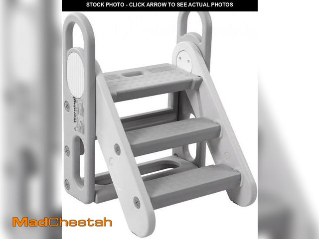 Lot 74-12399793 - GAOMON Foldable Kids Step Stool, Folding Toddler Step Stool for Bathroom Sink, Potty Training, Kitch...