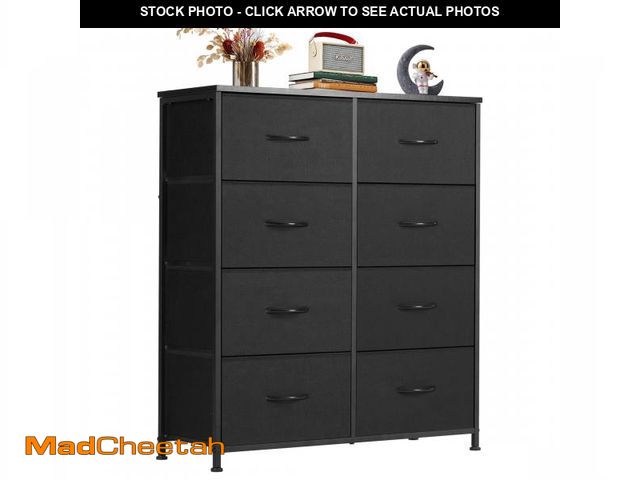 Lot 74-12144622 - CONCETTA 8-Drawer Fabric Dresser, Storage Organizer Cabinet for Living Room, Bedroom, Office, Black ...