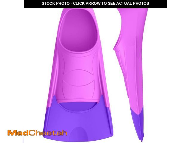 Lot 74-14426624 - Gintenco Swim Fins, Kids Swim Training Fins for Lap Swimming, Travel Size Flippers with Mesh Bag, Si...