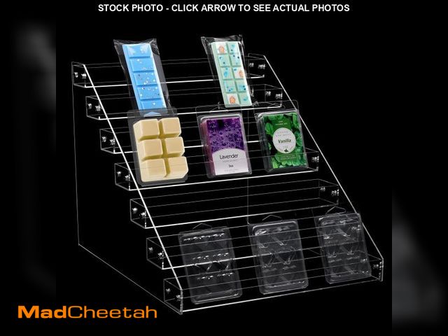 Lot 74-12302148 - 12Ã¢â¬Å Wax Melt Holder Display 7 Tier Acrylic Riser Display Stands Wax Melts Storage Clear Acryli...