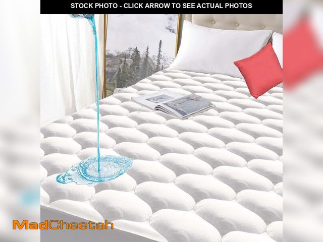 Lot 74-12976924 - Queen Size Quilted Fitted Waterproof Mattress Pad, Premium Hollow Material Filling Mattress Protecto...