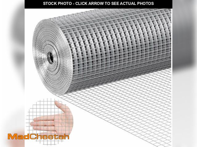 Lot 74-13734069 - VEVOR Hardware Cloth, 1/2 inch 36in x 100 ft 19 Gauge, Hot Dipped Galvanized Wire Mesh Roll, Chicken...