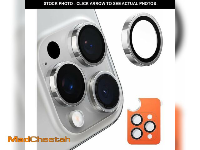 Lot 74-13720607 - TORRAS 3-Year Ultimate Durability for iPhone 16 Pro Max/16 Pro Camera Lens Protector - 1:1 Invisible...