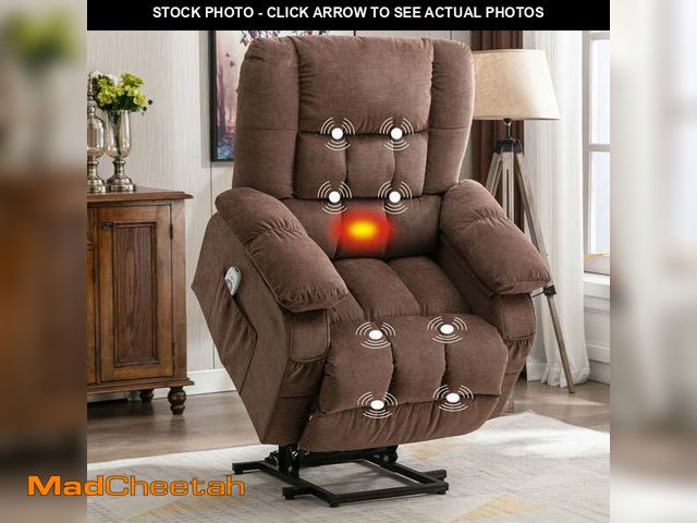 Lot 74-12578101 - JONPONY Power Lift Recliner Chair Recliners for Elderly with Heat and Massage Recliner Chair for Liv...
