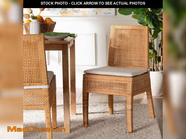 Lot 74-13770173 - bali &amp; pari Morris Light Honey Rattan Dining Chair - UNUSED