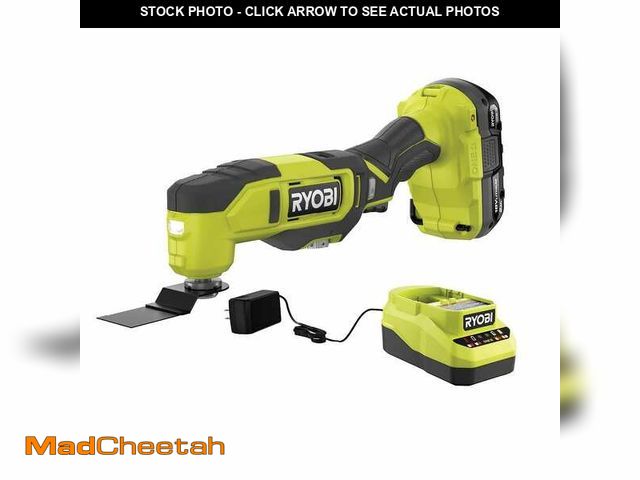Lot 74-12784217 - RYOBI ONE+ 18V Cordless Oscillating Multi-Tool Kit with 2.0 Ah Battery and Charger - UNUSED