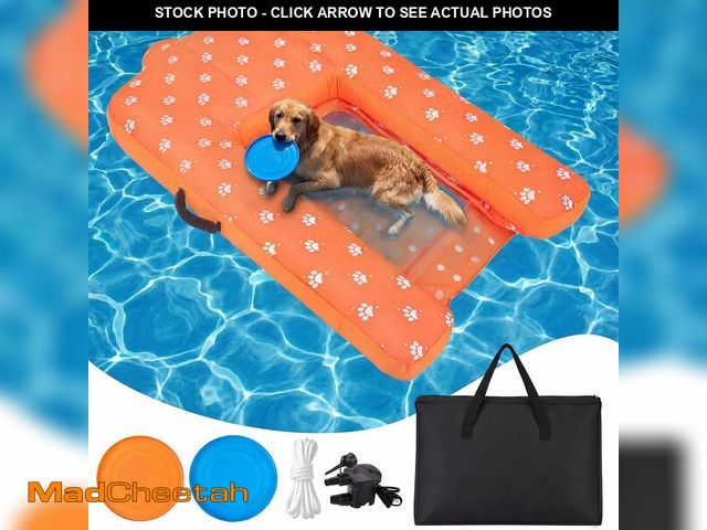Lot 74-14381103 - Halloscume Dog Inflatable Water Ramp for Pool Dock Lake, Foldable, 220 Lbs - USED