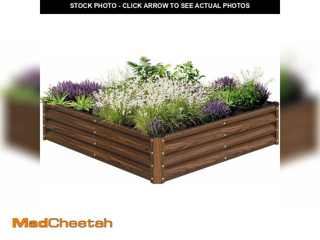 Lot 74-13697127 - SnugNiture Galvanized Raised Garden Bed 6x3x2FT Outdoor Large Metal Planter Box Steel Kit for Planti...