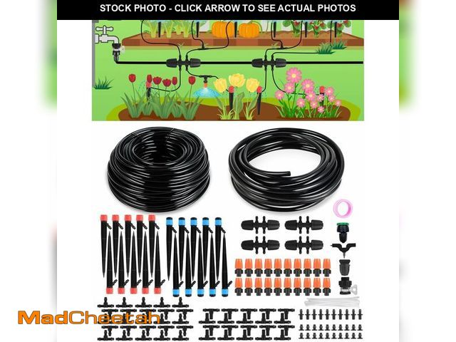 Lot 74-12452768 - Drip Irrigation System for Watering Garden: 230FT Misting Sprinkler DIY Devices with Tubing Hose for...