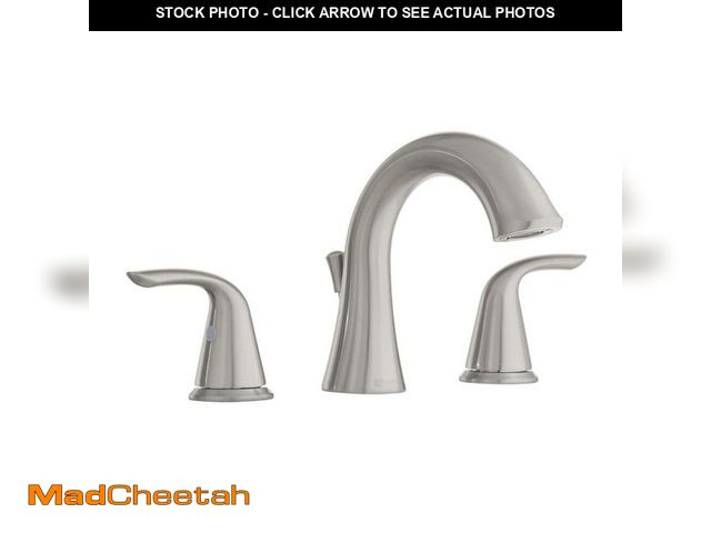 Lot 74-13051459 - Glacier Bay Irena 8 in. Widespread 2-Handle Bathroom Faucet in Brushed Nickel - UNUSED