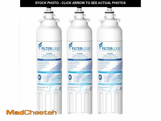 Lot 74-13569010 - Filterlogic ADQ73613401 Refrigerator Water Filter, Replacement for LGÃÂ® LT800PÃÂ®, LT800PC, ADQ73...