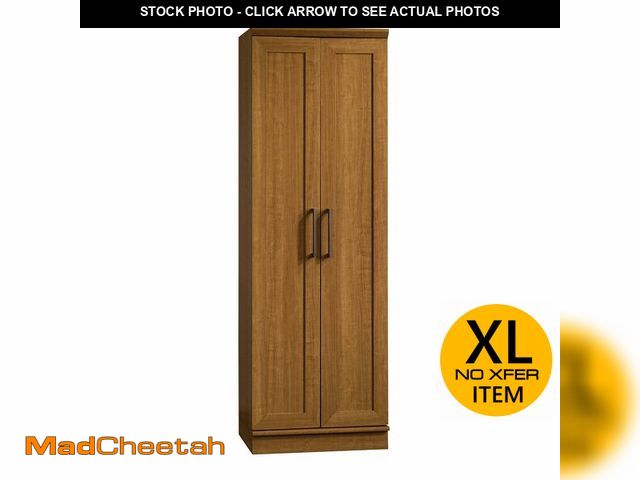 Lot 74-13123233 - Sauder HomePlus Storage Cabinet/ Pantry cabinets, Sienna Oak finish - UNUSED