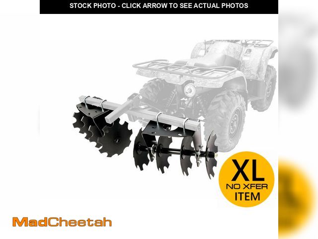 Lot 74-13791484 - Black Boar Camco ATV/UTV Disc Harrow Implement | Specifically Designed to Thoroughly Break up Tough ...